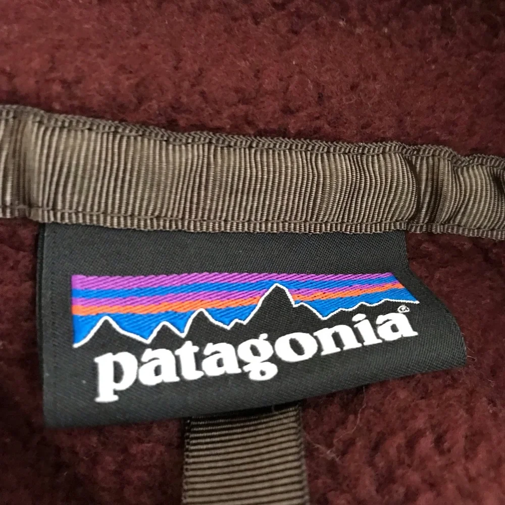 Patagonia Men’s Brown Full-Zip Sherpa Fleece Jacket